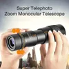 Teleskop dürbünleri 4K 10-300x40mm Süper Telepo monoküler teleskop zoom monoküler dürbünler akıllı telefon için cep teleskopu resim 230613