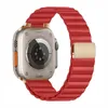 Boucle magnétique pour Apple watch Ultra Band 49mm 44mm 45mm 40mm 41mm 45mm Bracelet en cuir correa iwatch série 8 7 6 5 4 SE Bracelet