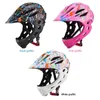 Cycling Helmets Kid Helmet Motocross Bicycle Outdoor Sports Skating Safety Detachable Child Motorcycle Cap with Tail light 230613