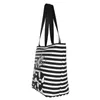 Borse per la spesa Kawaii Beetlejuice Sandworm Tote Bag Riutilizzabile Tim Burton Horror Movie Canvas Groceries Shopper a tracolla