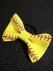 discount softballsunny yellow softball baseball basketball sports flowers bows hair jewelry grils mothers gifts