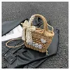 New 2023 Summer Daily Matching Western Grass Woven Bags Handbags Advanced Shoulder Bag Beach Bag 230614