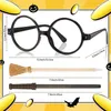 Other Event Party Supplies 36 Pcs Witch Broom Pencil And Wands Pencils And Glasses With Round Frame No Lenses Wizard Wands Theme Party Supplies 230613