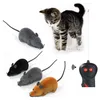 Electric/RC Animals 8 Colors RC Electronic Mouse Pet Cat Toy Remote Control Wireless Simation Plush For Kids Toys Drop Delivery Gift Dhelk