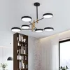 Kronleuchter Nordic Modern Minimalist Macaron Kronleuchter LED Metall Lampenschirm Lampe für Wohnzimmer Schlafzimmer Beleuchtungskörper