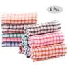 Steam Cleaners Mops Accessories 6PCS Cotton Kitchen Tea Towels Absorbent Lint Free Catering Restaurant Cloth Dish Cleaning Towel szfas 230613