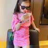 衣類セット子供用服セットピンクの女の子のTシャツとスカート