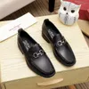 Herren Leder Schwarz Feragamo Loafers Masculino Kleid Echte Elegante Schuhe Anzug Designer Männer Casual Büro Formelle Kleidung Schuh OHDV KIPO