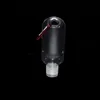 30ml 60ml Boş doldurulabilir flip kapak şişesi ile anahtar halka kanca ile şeffaf plastik el dezenfektanı şişe TUCF'ler