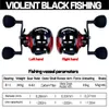 Baitcasting Reels Carbon Frame 6.4 1 8 1BB 15KG Drag Jig Baitcast Reel Fishing Saltwater Big Game Wheel Dual rij Krachtige Magneet 230613