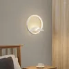 Wall Lamp LED Bedside Indoor Lighting Lights Bedroom Living Hall Room Hill Design Home Decoration Background Lamps Fixtures