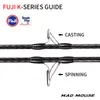 Łódź wędkarska Madmouse Japan Fuji części powolne jigging pręty Jigger1,98m PE 3-6 JIG150-400G 20KGS Spinning/Casting Rod Rod Fishing Rodem 230614