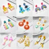Charm Yaologe Big Acrylic Drop Earrings For Women New Trendy Girl Colorf överdriven öron smycken Party Gift Pendientes Mujer Dangle D Smtlw