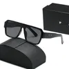 Unisex mode solglasögon fyrkantig ram klassiska sommarfärger strandkvinnor goggle driver solglasögon glasögon 7 färger med presentförpackning