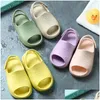 Sandálias Summer Baby Toddler Kids Adts Slipon Boys Girls Foam Beach Slides Candy Color Crianças Leve Respirável Drop Delivery Dhnlz