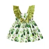 Girl Dresses Avocado Summer Baby Dress Clothes Toddler Girls Clothing Kid Outfit Casual Cute Children Wear Boutique