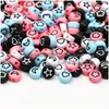 Charms Mixed Pattern Acrylic Beads Flat Round Loose Spacer For Needlework Diy Jewelry Making Bracelet Necklace Accessories Drop Deliv Smtkt