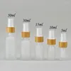 Opslagflessen 10 stuks 5 ml-50 ml dikke glazen spuitfles Lege Frosted Atomizer Travel Makeup Tool