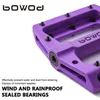 Bike Pedals BOWOD High Strength Nylon Sealed Bearings Lightweight 916" Nonslip Pedal MTB Flat Bicycle BMX Cycling Accessories 230614