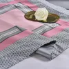 Conjuntos de cama 100S High Density Pink Audrey Home Têxtil Algodão Egípcio Roupa de Cama Padrão Circular Lençol de Capa de Edredom