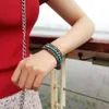 Armband Braid Natural Round Beads Leather Armband For Women Multilayer Handgjorda smycken R230614