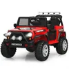 12V Kids Ride On Truck Remote Control Electric Car Lights Music Red