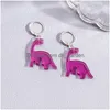 Charm 2022 New Fashion Purple Flower 선글라스 오리 나비 불가사모 인 Mermaid Dangle Earrings for Women Holiday Jewelry Gifts Drop Smths