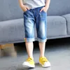 Shorts IENENS Kids Fashion Baby Boys Summer Denim Pants Jeasn Clothes Children Boy Casual Elastic Waist Short Trousers Clothing 230613