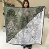 Schals 2023 Frühling Casual Frauen Große Schal Designer Druck Druck Sonnencreme Bandana Seidenschal Platz Wrap HijabS Kopftuch Foulard