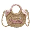 Borse da spiaggia fatte a mano da donna 2023 New Fashion Niche Portable Vegetable Basket Women's Popular Summer Crossbody