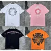 2023mens Classic T Shirt Heart Fashion CH Högkvalitativt märke Sanskrit Cross Pattern Ströja T-shirts Designers Chromes Pullover Tops Cotton Tshirts Tops 2023