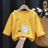 Hoodies Sweatshirts 0 2 4 6 -åriga barns tröjor Autumnkläder 100% bomullstecknad film Toddler Girls Blouse Casual Boys Sports Shirt 230613