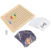 Sacs de rangement Math Multiplication Board Jouets éducatifs Montessori Développer des compétences pour le préscolaire