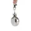 1oz Stainless Steel Keychain Hip Flask 28ML