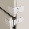 Baby Locks es 10PCS Cajón de seguridad Cerradura Antipellizcos Gabinete de mano Plástico Hebilla blanca para niños Protección para niños 230613