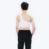 Damen Shapers Brustbinder Transboy Tomboy Bust Reduce Vest FTM Les Trans Breast Flatten Tops Single Shoulder Hooks