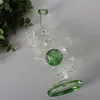REANICE Hookah Glass Bong 14.5mm Medium Water Bongs 35cm Straight Handmade Stickers Pipes Shisha Smoking Bubble