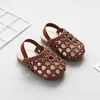 Baby Braided Sandals for Girls Kids Fashion Hollow Out Leather Shoe Soft Sole Retro Princess Slippers Beach Shoes 230613