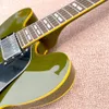 Duży system Vibrato 335 Jazz Half pustle Electric Electric Guitar Dark Green