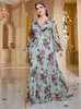 Plus size Jurken TOLEEN Dames Maat Maxi 2023 Luxe Chic Elegante Lange mouw Print Formele Moslim Turkse Avond Feestkleding 230613