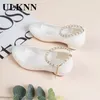 Sneakers Girls' High heeled Leather Shoes Spring Children's Middle aged Kid's White Wedding Host Show Princess Dress 230613