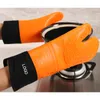 Oven Mitts Silicone Heat Resistant Gloves Household Long Cotton Microwave Mittens Oven Kitchen Baking Glove Cooking Barbecue Gants 230613