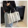 2023 New Summer Large Capacity Tote Trendy Travel Versatile One Shoulder Oblique Straddle Handheld Women's Bag Code43