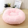 Letto per cani di design classico rimovibile rotondo Peluche nido per animali nido per gatti caldo letto per cani tappetino morbido traspirante Hine Was Dhdim