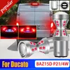 Nya 2st CanBus No Error P21/4W 566 LED-stoppbromslampor Baz15D-lampor för Fiat Ducato 2002 2003 2004 2005 2006 2007 2007-2020