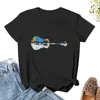 Damespolo's Nature Guitar - Kleurrijk aquarel T-shirt Kawaii kleding Lente Dames 2023