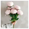 Simulation de fleurs séchées 10 bouquets de pivoine Corespun pour la maison salon table à manger décoration de mariage faux artificiel de haute qualité 230613