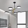 Kronleuchter Nordic Modern Minimalist Macaron Kronleuchter LED Metall Lampenschirm Lampe für Wohnzimmer Schlafzimmer Beleuchtungskörper