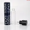 Bouteille de parfum en aluminium de 15 ml en relief avec une conception de fleur Bouteilles de pulvérisation d'atomiseur videsshipping Xuojh