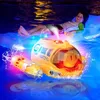 ElectricRC Boats Remote Control Motorboat With Spray Light Waterproof Double Propeller Rc Boat 2.4ghz Swimming Pool Bathtub Summer Toy Boat Gift 230613